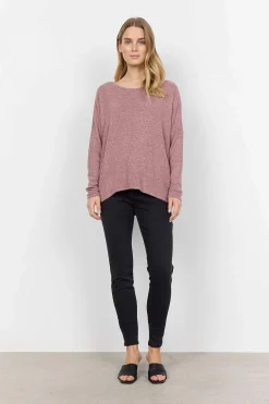 Outlet Supermjuk, melerad trikåtopp Tröjor & Cardigans|Toppar & T-Shirts