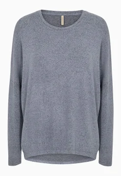 Outlet Supermjuk, melerad trikåtopp Tröjor & Cardigans|Toppar & T-Shirts