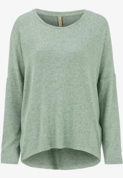 Outlet Supermjuk, melerad trikåtopp Tröjor & Cardigans|Toppar & T-Shirts