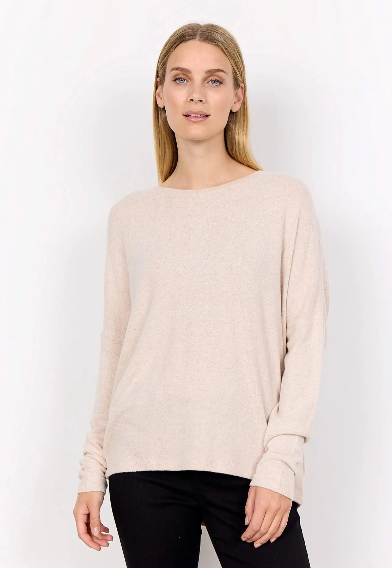 Best Supermjuk, melerad trikåtopp Tröjor & Cardigans|Toppar & T-Shirts