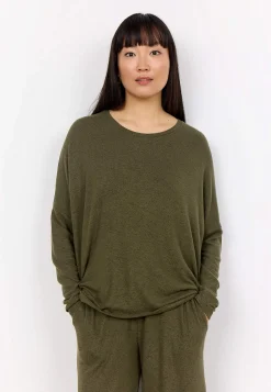Best Supermjuk, melerad trikåtopp Tröjor & Cardigans|Toppar & T-Shirts