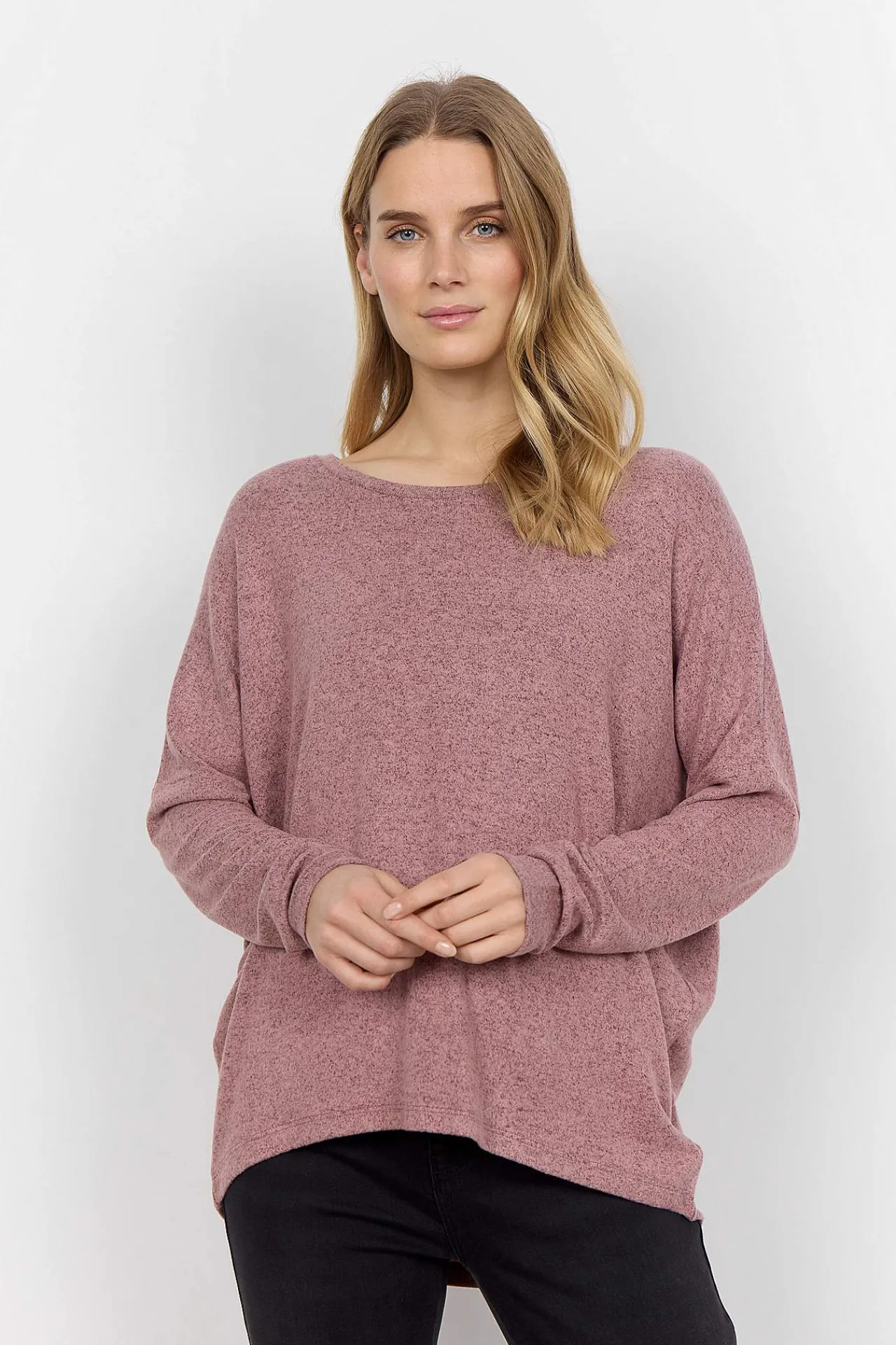 Best Supermjuk, melerad trikåtopp Tröjor & Cardigans|Toppar & T-Shirts