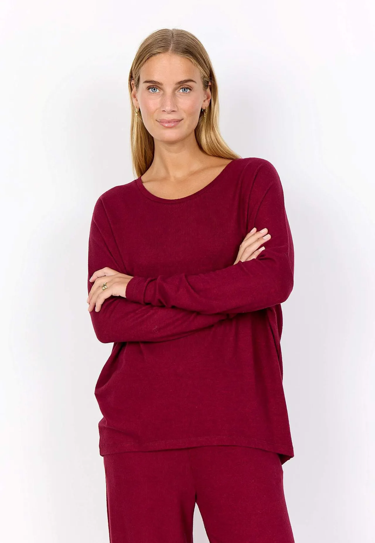 Best Supermjuk, melerad trikåtopp Tröjor & Cardigans|Toppar & T-Shirts