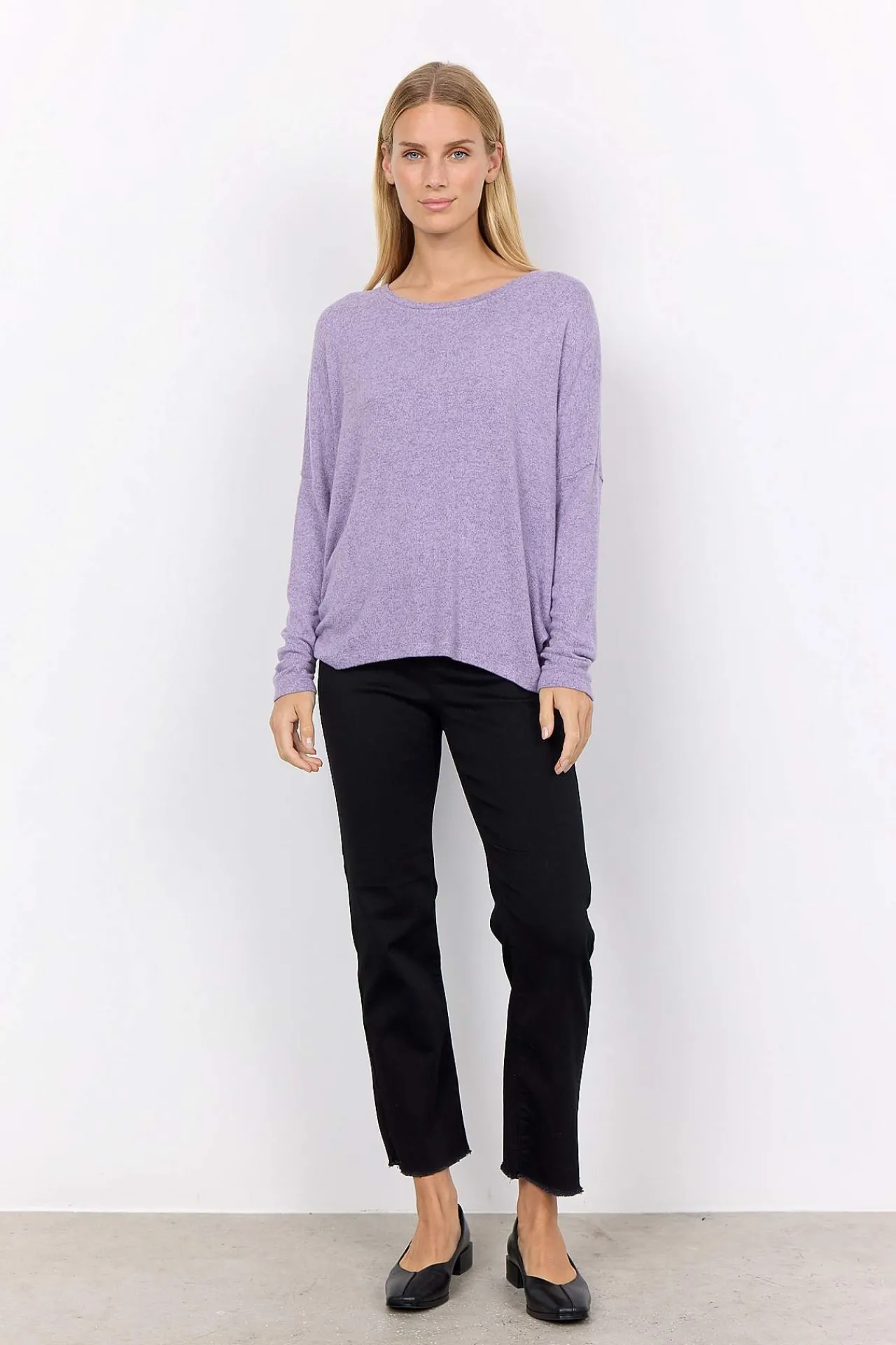 Best Supermjuk, melerad trikåtopp Tröjor & Cardigans|Toppar & T-Shirts