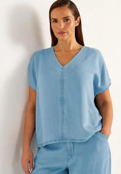 Hot Supermjuk Premium denimblus Skjortor & Blusar|Jeansplagg