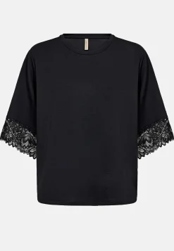 Clearance Supermjuk trikåtopp med spets Toppar & T-Shirts|Festkläder