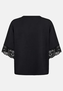 Clearance Supermjuk trikåtopp med spets Toppar & T-Shirts|Festkläder