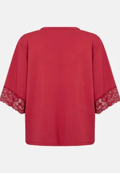 Clearance Supermjuk trikåtopp med spets Toppar & T-Shirts|Festkläder