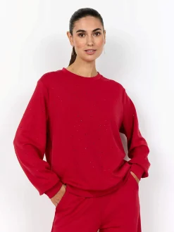 Outlet Supermjuk trikåtopp med strass Tröjor & Cardigans|Toppar & T-Shirts