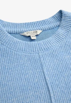Discount Supermjuk tröja med dekorativ mittsöm Beata Tröjor & Cardigans|Stickat