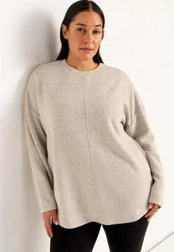 Best Supermjuk tröja med dekorativ mittsöm Beata Tröjor & Cardigans|Stickat