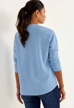 Sale Supermjuk tröja med dekorativ mittsöm Beata Tröjor & Cardigans|Stickat