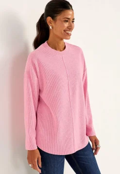 Sale Supermjuk tröja med dekorativ mittsöm Beata Tröjor & Cardigans|Stickat