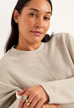 Sale Supermjuk tröja med dekorativ mittsöm Beata Tröjor & Cardigans|Stickat