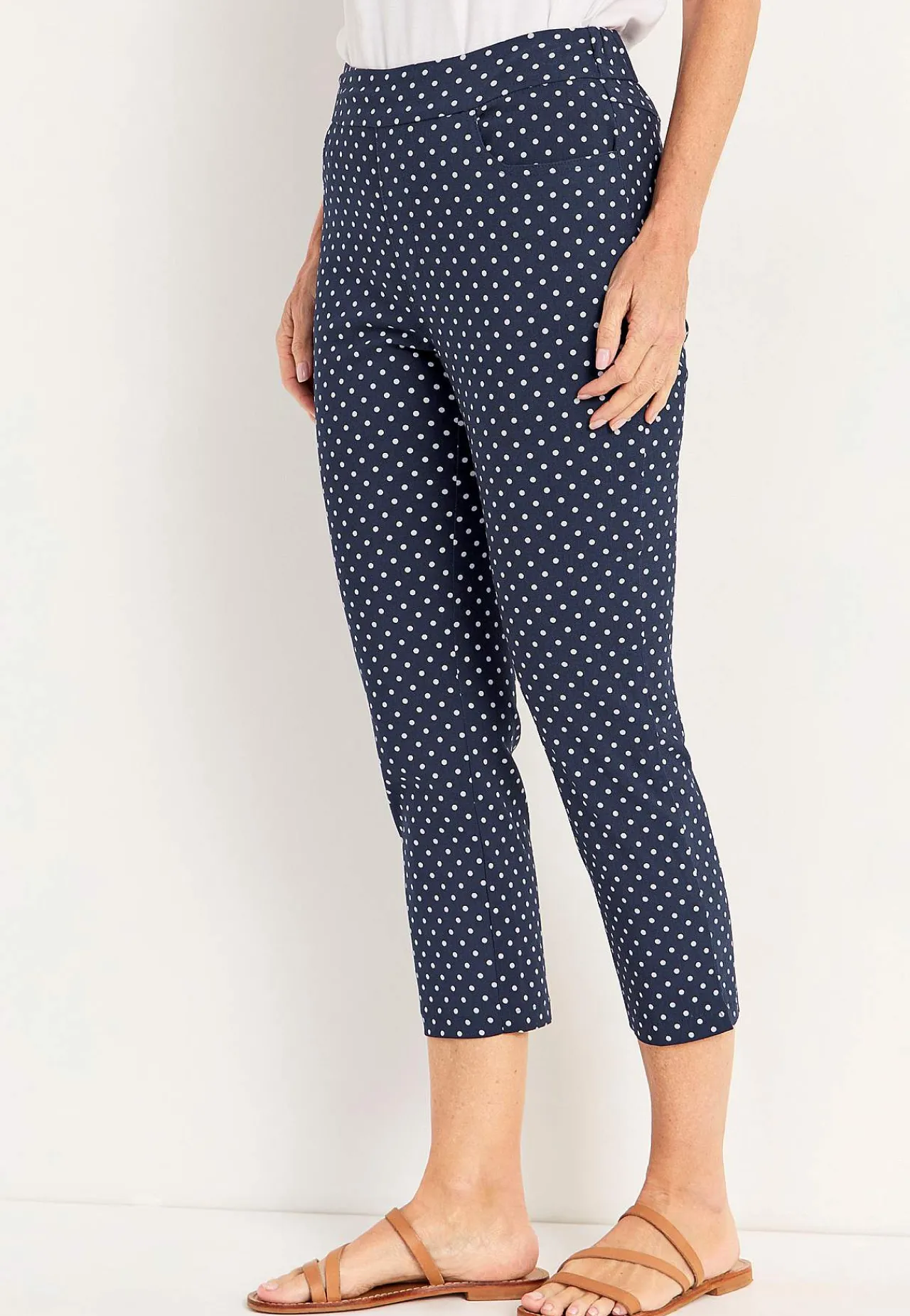 Discount Superskön capribyxa Byxor|Plus Size