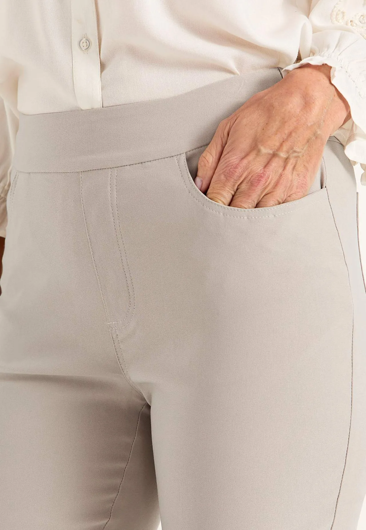 Hot Superskön capribyxa Byxor|Plus Size