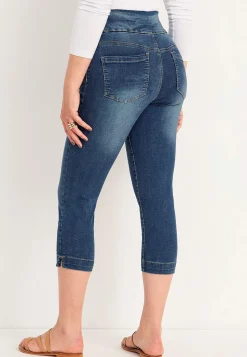 Sale Supersköna caprijeggings i denim Elin Byxor|Jeans