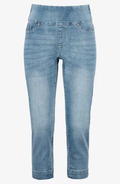 Hot Supersköna caprijeggings i denim Elin Byxor|Jeans
