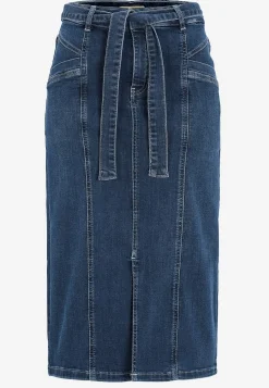 Clearance Superstretchig jeanskjol Klänningar & Kjolar|Jeansplagg