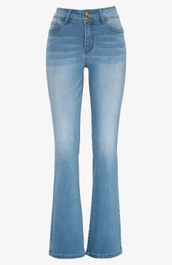 Sale Superstretchiga shapingjeans med bootcut Byxor|Jeans