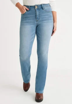 Sale Superstretchiga shapingjeans med bootcut Byxor|Jeans