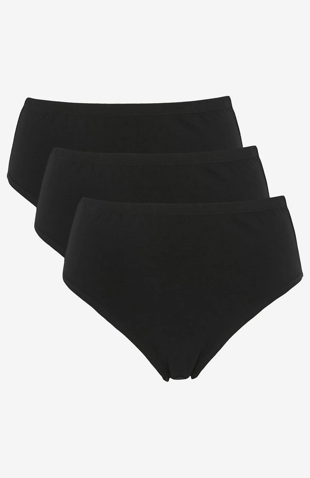 Online Taitrosa med hög midja 3-pack Basplagg|Plus Size