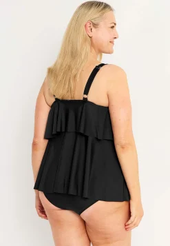 Outlet Tankinitopp med volanger Badkläder|Plus Size