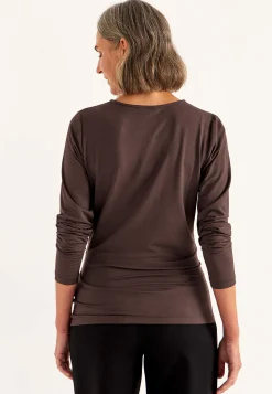 Topp Premium i modal med rynkdetaljer Tröjor & Cardigans|Toppar & T-Shirts