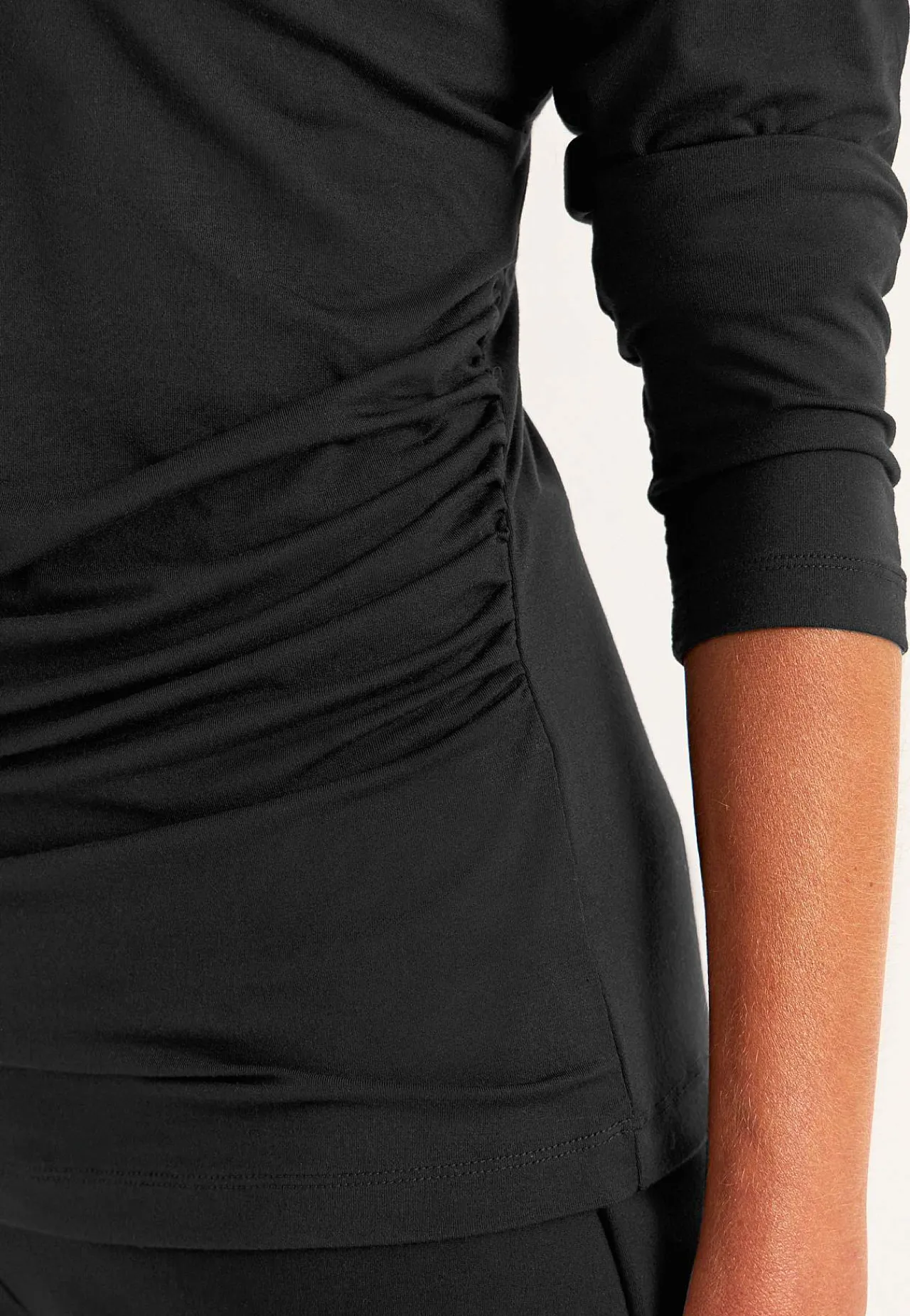 Topp Premium i modal med rynkdetaljer Tröjor & Cardigans|Toppar & T-Shirts