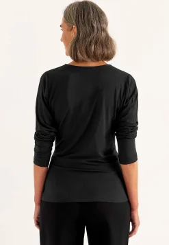 Topp Premium i modal med rynkdetaljer Tröjor & Cardigans|Toppar & T-Shirts