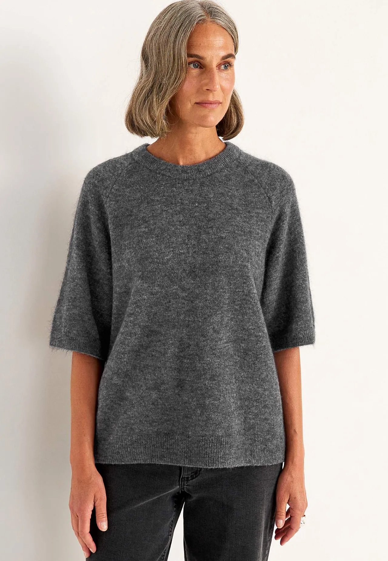 Topp Premium i mohair- och ullblandning Stickat|Toppar & T-Shirts