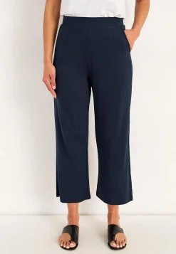 Discount Trikåbyxa i mjuk bomulls- och modalblandning Byxor|Plus Size
