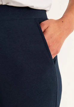 Discount Trikåbyxa i mjuk bomulls- och modalblandning Byxor|Plus Size