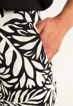 Sale Trikåbyxa i mjuk bomulls- och modalblandning Byxor|Plus Size
