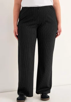 Clearance Trikåbyxa med raka ben Byxor|Plus Size