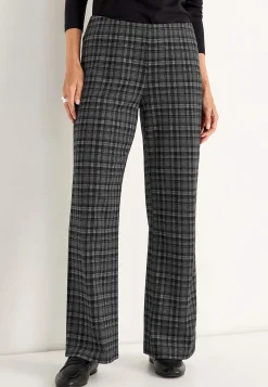 Clearance Trikåbyxa med raka ben Byxor|Plus Size