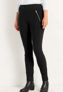 New Trikåbyxa med sydda pressveck Lisa Byxor|Plus Size