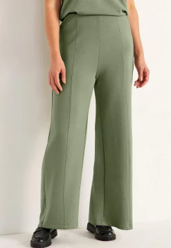Sale Trikåbyxa med vida ben Byxor|Plus Size