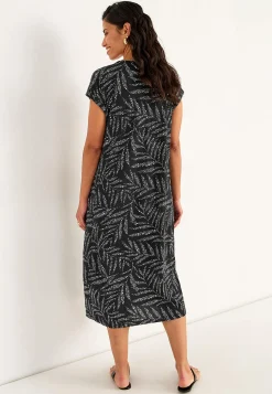 Discount Trikåklänning i modalmix Klänningar & Kjolar|Plus Size