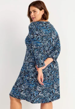 New Trikåklänning med fickor Klänningar & Kjolar|Plus Size