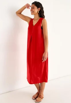 Sale Trikåklänning med fickor Klänningar & Kjolar|Plus Size