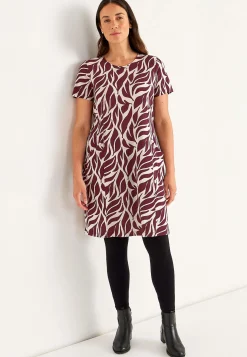 Trikåklänning med fickor Klänningar & Kjolar|Plus Size