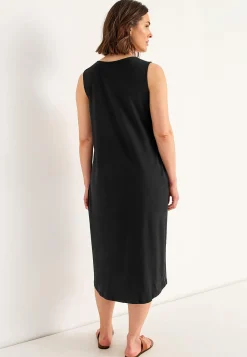 New Trikåklänning med fickor Klänningar & Kjolar|Plus Size