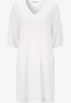 Clearance Trikåklänning med hålbroderi Klänningar & Kjolar|Plus Size