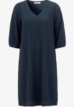 New Trikåklänning med hålbroderi Klänningar & Kjolar|Plus Size