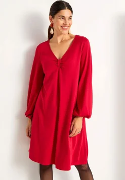 Best Trikåklänning med rynkdetalj Klänningar & Kjolar|Plus Size