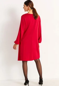 Best Trikåklänning med rynkdetalj Klänningar & Kjolar|Plus Size