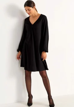 Clearance Trikåklänning med rynkdetalj Klänningar & Kjolar|Plus Size