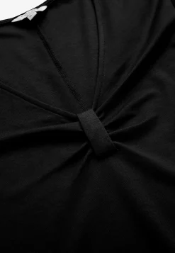 Clearance Trikåklänning med rynkdetalj Klänningar & Kjolar|Plus Size