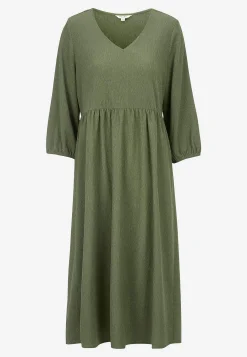 Outlet Trikåklänning med strukturmönster Klänningar & Kjolar|Plus Size
